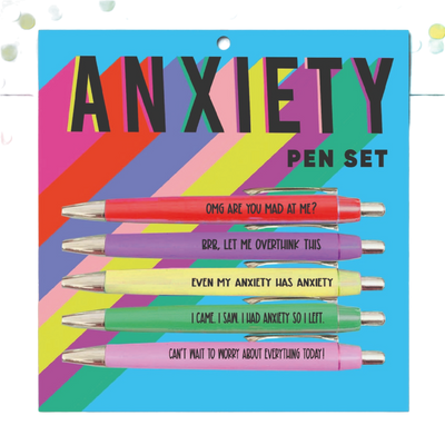 Pen Set | Anxiety  FUN CLUB  Paper Skyscraper Gift Shop Charlotte