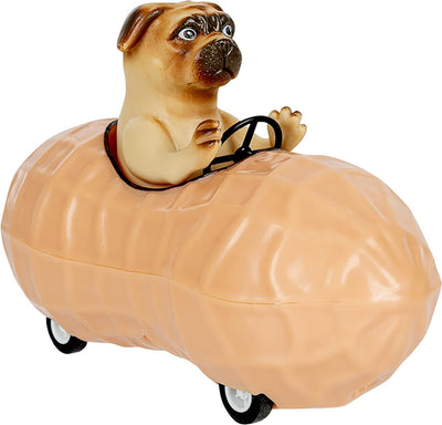 Pug in a Peanut Car Kid Toys Accoutrements  Paper Skyscraper Gift Shop Charlotte
