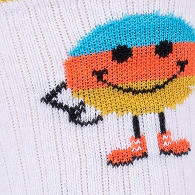 This is My Happy Face Athletic Ribbed Crew Socks Socks Sock It to Me  Paper Skyscraper Gift Shop Charlotte