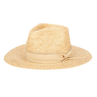 Natural Sun Bather Raffia Braid Fedora with Mixed Band Hats San Diego Hat Company  Paper Skyscraper Gift Shop Charlotte
