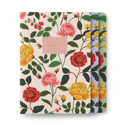 Assorted Set of 3 Roses Notebooks Cards Rifle Paper Co  Paper Skyscraper Gift Shop Charlotte