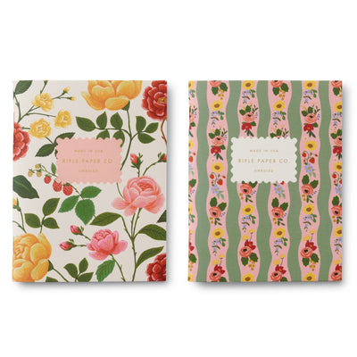 Pair of 2 Roses Pocket Notebooks Cards Rifle Paper Co  Paper Skyscraper Gift Shop Charlotte