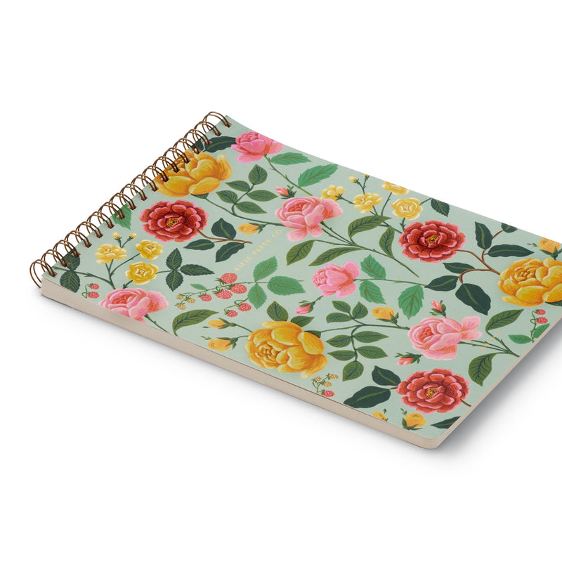 Roses Large Top Spiral Notebook Cards Rifle Paper Co  Paper Skyscraper Gift Shop Charlotte