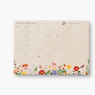 Strawberry Fields Meal Planner Notepad Cards Rifle Paper Co  Paper Skyscraper Gift Shop Charlotte