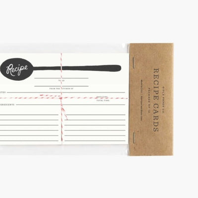 Charcoal Spoon Recipe Cards | Pack of 12 Cards Rifle Paper Co  Paper Skyscraper Gift Shop Charlotte