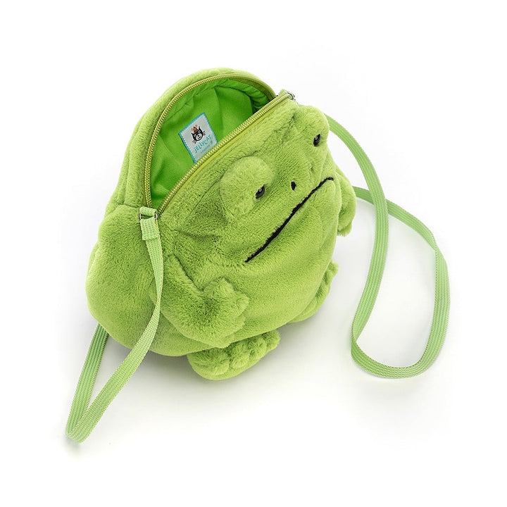 Ricky Rain Frog Bag Stuffed Animals Jellycat  Paper Skyscraper Gift Shop Charlotte
