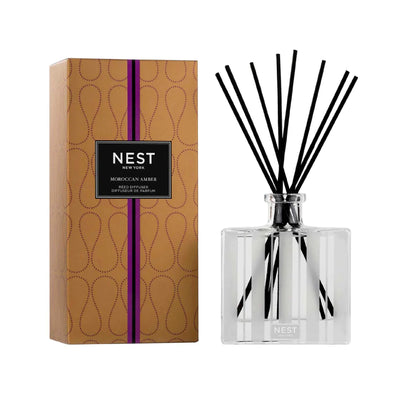 Reed Diffuser | 5.9 fl oz | Moroccan Amber Diffusers Nest Fragrances  Paper Skyscraper Gift Shop Charlotte