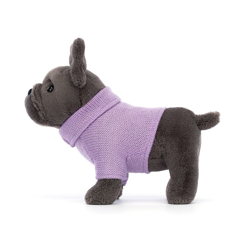 Sweater French Bulldog Purple Stuffed Animals Jellycat  Paper Skyscraper Gift Shop Charlotte