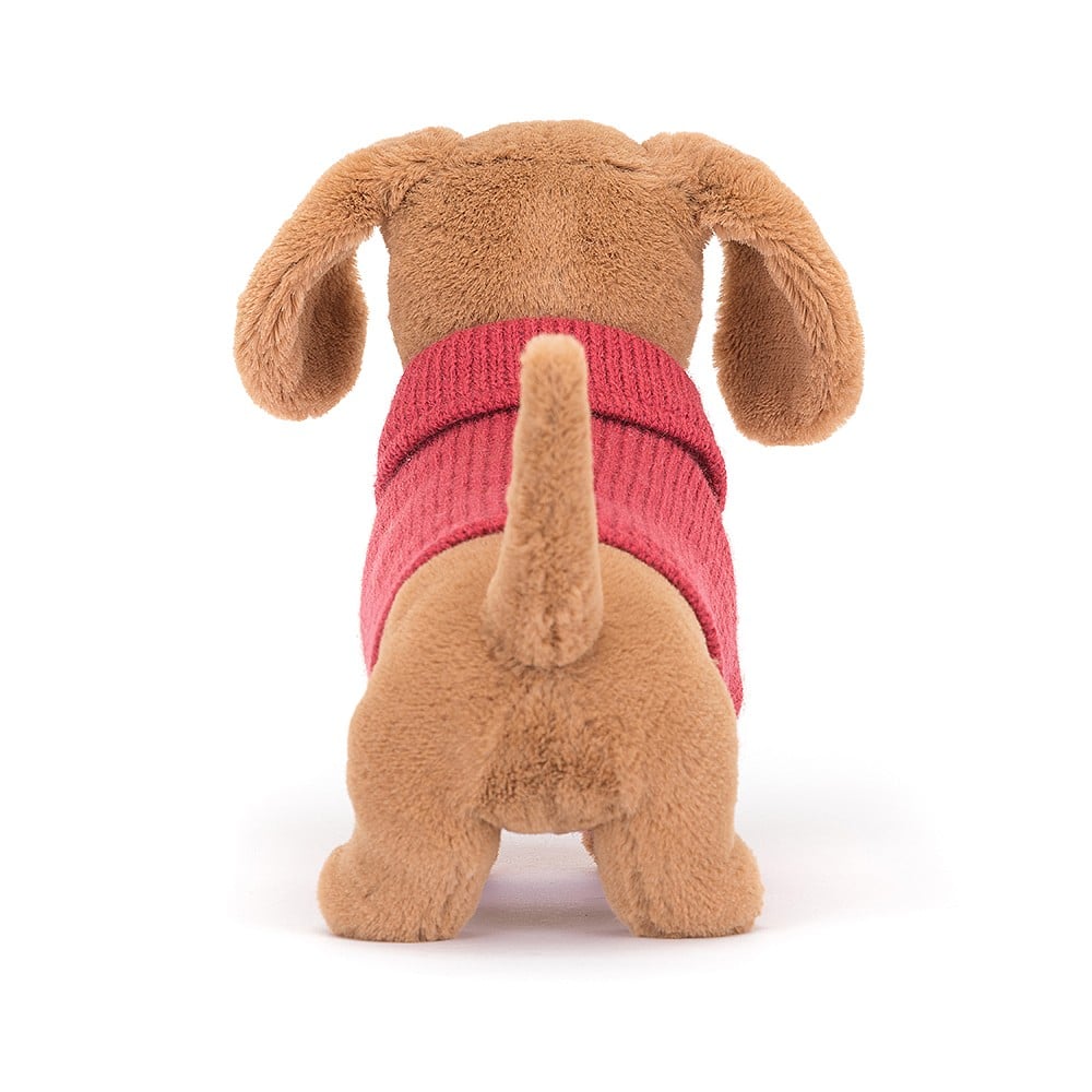 Sweater Sausage Dog Pink Stuffed Animals Jellycat  Paper Skyscraper Gift Shop Charlotte