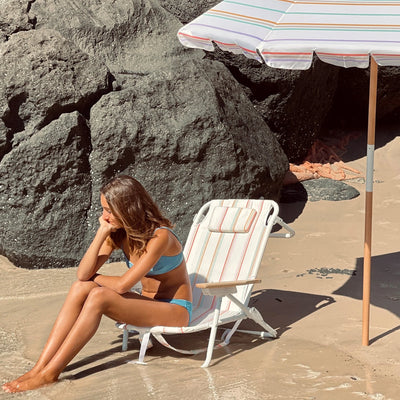 Rio Sun Luxe Beach Chair | Multi-Striped Summer Sunnylife  Paper Skyscraper Gift Shop Charlotte