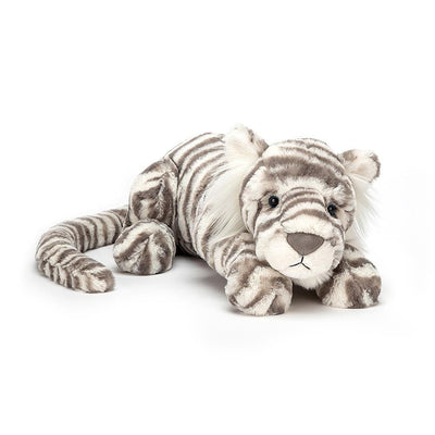 Sacha Snow Tiger | Small Stuffed Animals Jellycat  Paper Skyscraper Gift Shop Charlotte