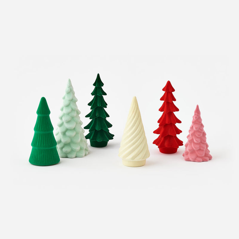 Flocked Christmas Tree - Assorted