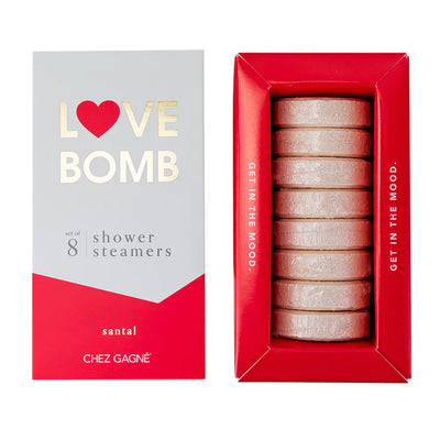 Love Bomb Shower Steamers Beauty + Wellness Chez Gagné  Paper Skyscraper Gift Shop Charlotte