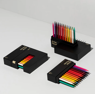 Woodless Artist Pencils | Set of 24 Arts & Crafts Karst  Paper Skyscraper Gift Shop Charlotte