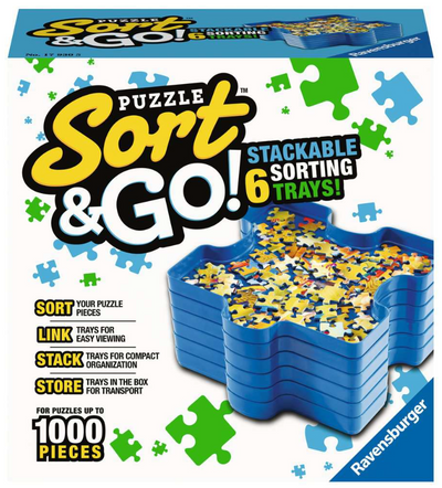 Puzzle Sort & Go! Stacking Sorting Trays Puzzles Ravensburger  Paper Skyscraper Gift Shop Charlotte