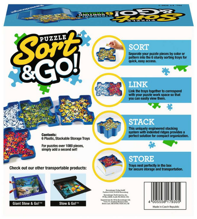 Puzzle Sort & Go! Stacking Sorting Trays Puzzles Ravensburger  Paper Skyscraper Gift Shop Charlotte