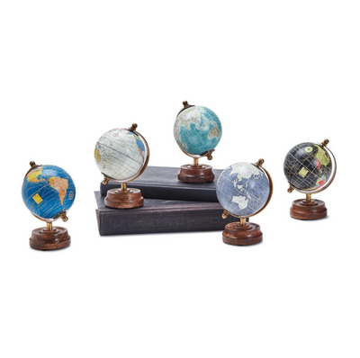 Around the World Mini Globe | Assorted Home Decor Two's Company  Paper Skyscraper Gift Shop Charlotte