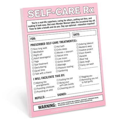 Self-Care RX Nifty Note Notepads Knock Knock  Paper Skyscraper Gift Shop Charlotte