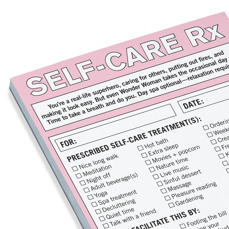 Self-Care RX Nifty Note Notepads Knock Knock  Paper Skyscraper Gift Shop Charlotte