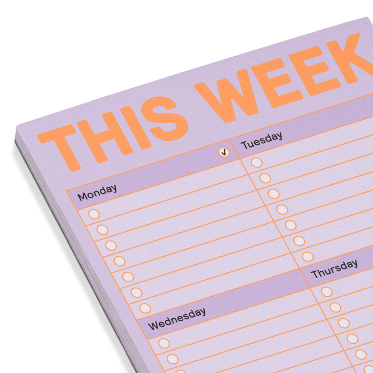 This Week Pad | Pastel Notepads Knock Knock  Paper Skyscraper Gift Shop Charlotte