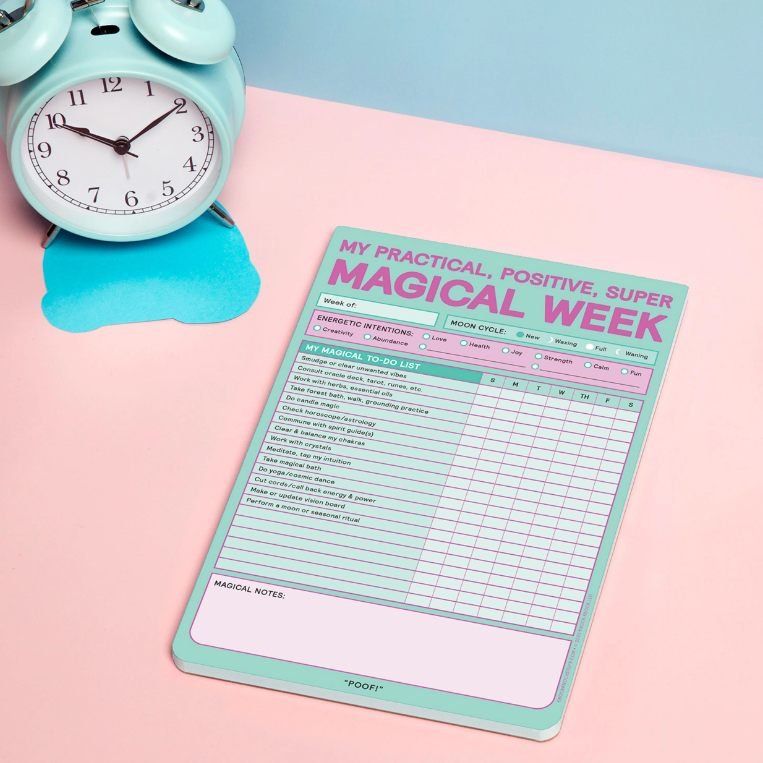 Magical Week Pad | Pastel Notepads Knock Knock  Paper Skyscraper Gift Shop Charlotte