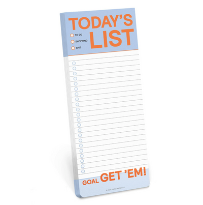 Today's List Make-A-List Pad Notepads Knock Knock  Paper Skyscraper Gift Shop Charlotte