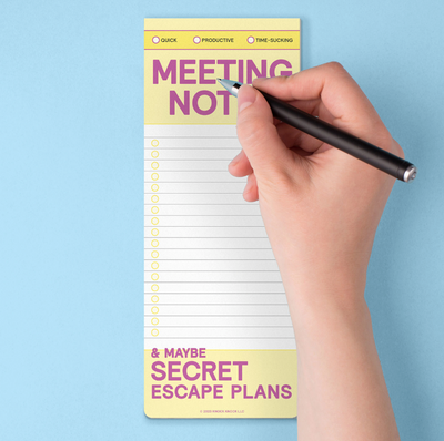 Meeting Notes Make-A-List Pad