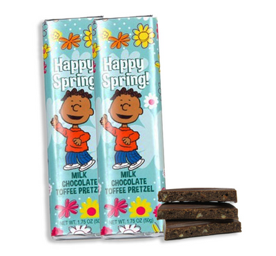Peanuts Happy Spring Franklin Milk Chocolate Toffee Bar Easter Redstone Foods  Paper Skyscraper Gift Shop Charlotte
