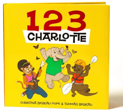 123 Charlotte by Christina Berkau | Hardcover BOOK Cricket Vision Press  Paper Skyscraper Gift Shop Charlotte