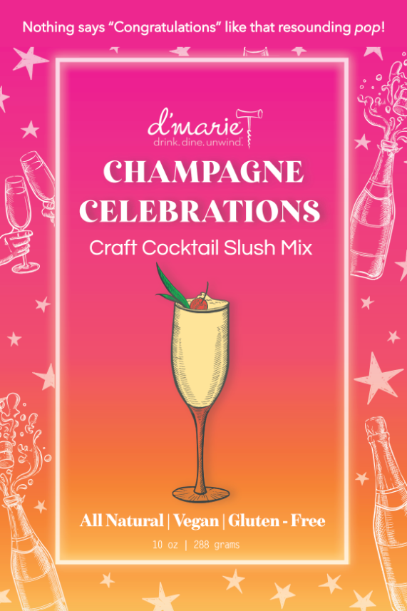 Champagne Celebrations Craft Cocktail Slush Mix - 10oz. Pouch Food & Beverages DMarie Paper Skyscraper Gift Shop Charlotte