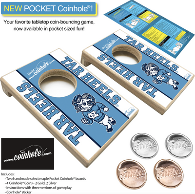 University of North Carolina at Chapel Hill Ram Pocket Coinhole Games - Adults Coinhole Paper Skyscraper Gift Shop Charlotte