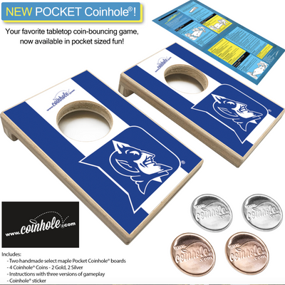 Duke University Pocket Coinhole® Games - Adults Coinhole Paper Skyscraper Gift Shop Charlotte
