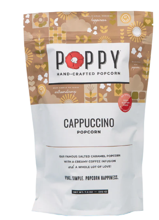 Cappuccino Popcorn Food - Snacks Poppy Hand-Crafted Popcorn Paper Skyscraper Gift Shop Charlotte
