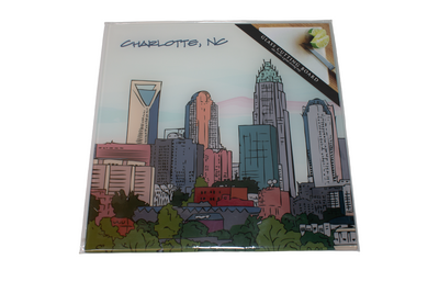 Skyline 12" Cutting Board  Screencraft Gifts  Paper Skyscraper Gift Shop Charlotte