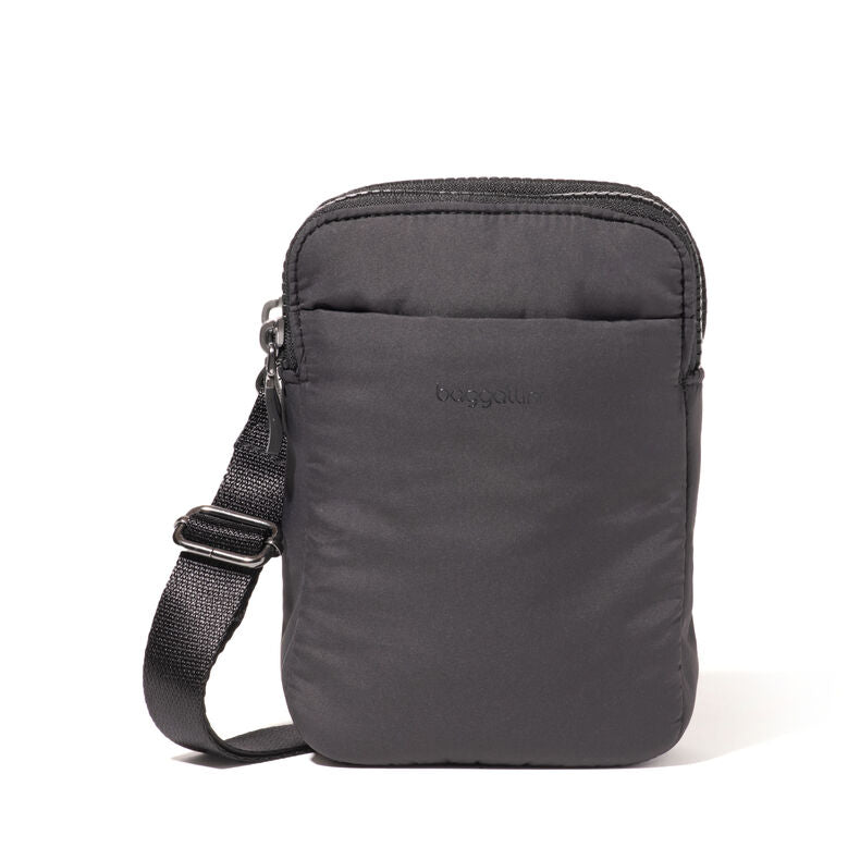 Modern Take Two RFID Protection Crossbody | Black Puff Apparel & Accessories - Handbags & Purses Baggallini Paper Skyscraper Gift Shop Charlotte