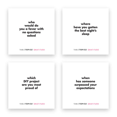 Gratitude Table Topics Games TableTopics  Paper Skyscraper Gift Shop Charlotte