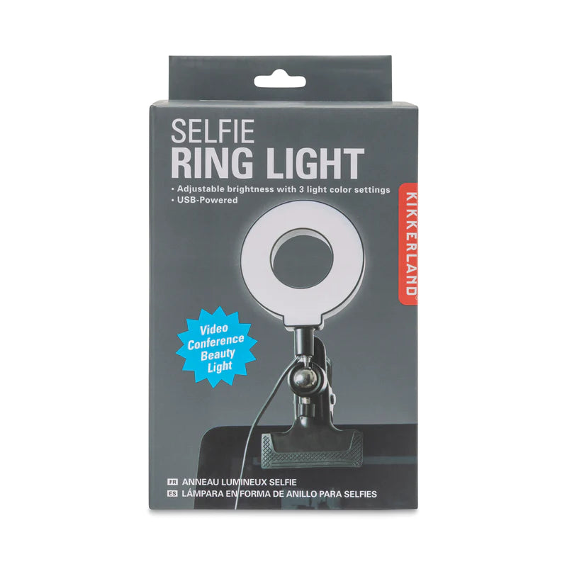 Selfie Ring Light Gadgets & Tech Kikkerland  Paper Skyscraper Gift Shop Charlotte