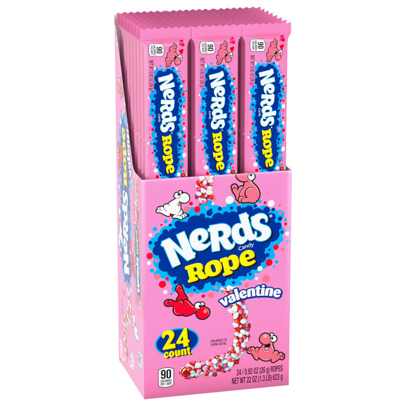 Nerds Valentines Rope - .9oz Food - Chocolates & Candy Grandpa Joe's Paper Skyscraper Gift Shop Charlotte