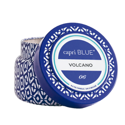 Volcano Signature Printed Travel Tin Candle Candles DPM Fragrance  Paper Skyscraper Gift Shop Charlotte
