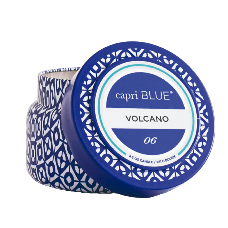 Volcano Signature Printed Travel Tin Candle Candles DPM Fragrance  Paper Skyscraper Gift Shop Charlotte