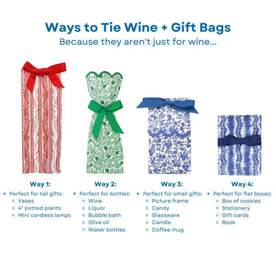Tobacco Leaf Wine Bags Gift Wrapping Lucy Grymes  Paper Skyscraper Gift Shop Charlotte