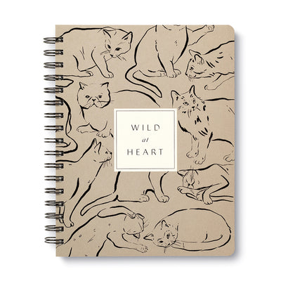 Wild At Heart Wire-O Notebook Notebooks Compendium  Paper Skyscraper Gift Shop Charlotte