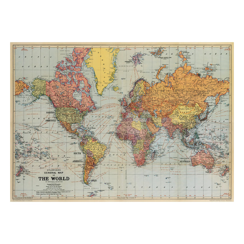 Cavallini | World Map Poster Kit