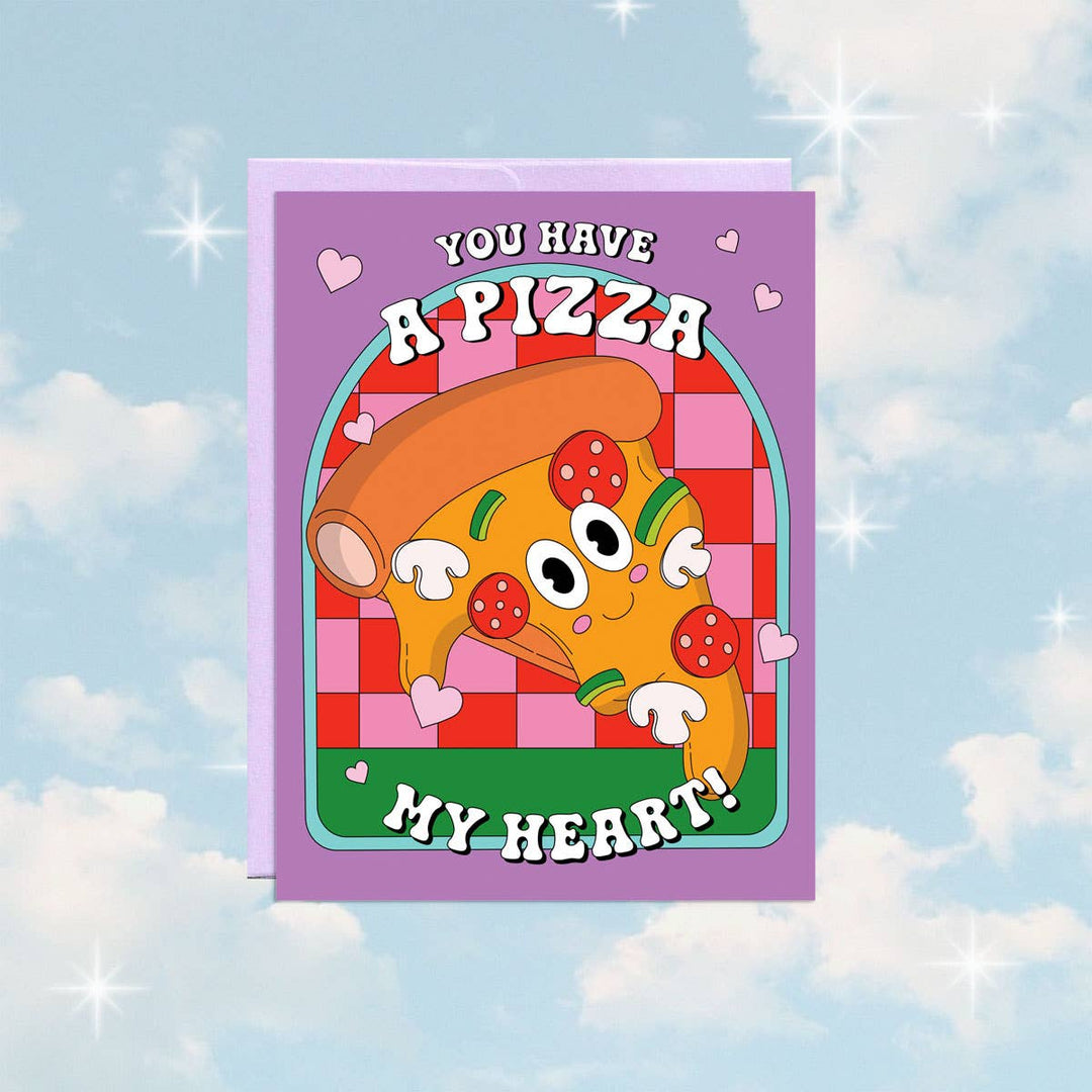 Pizza My Heart | Valentine's Day Cards Party Mountain Paper co.  Paper Skyscraper Gift Shop Charlotte