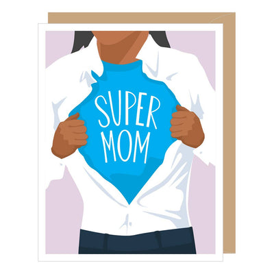 Super Mom Mother's Day Card (African American)  Apartment 2 Cards  Paper Skyscraper Gift Shop Charlotte