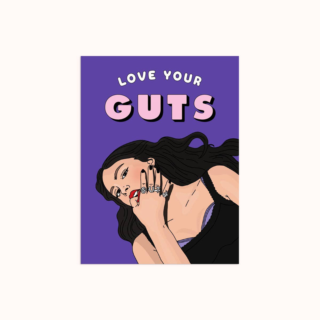 Love Ur Guts | Love Card Cards Party Mountain Paper co.  Paper Skyscraper Gift Shop Charlotte
