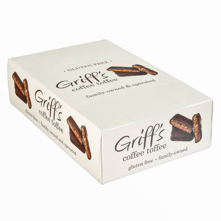 Griff's Coffee Toffee Dark Chocolate Toffee | 1oz Candy & Chocolate Griff's Toffee Paper Skyscraper Gift Shop Charlotte