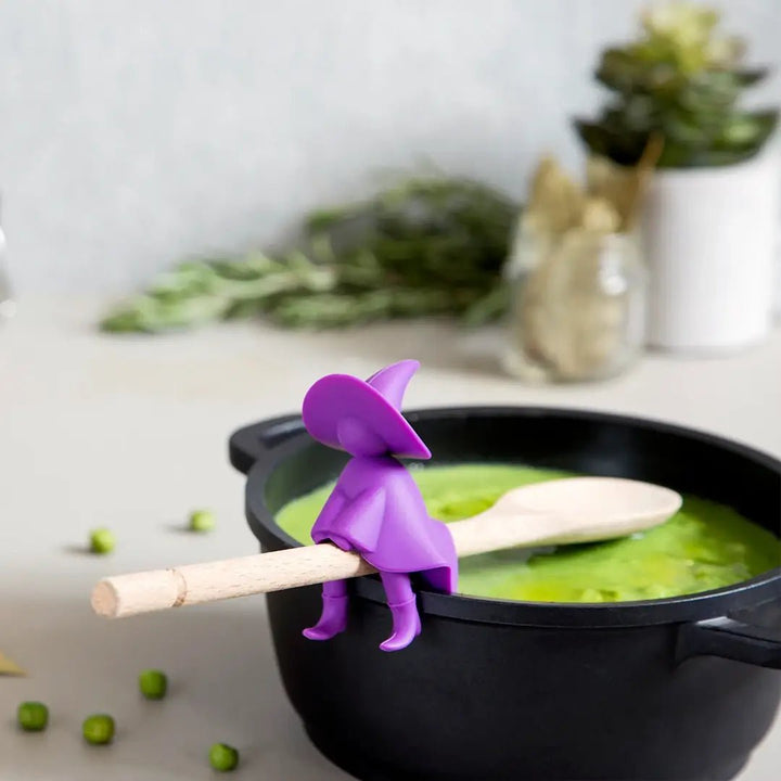 Agatha Witch Spoon Holder and Steam Releaser Kitchen OTOTO  Paper Skyscraper Gift Shop Charlotte