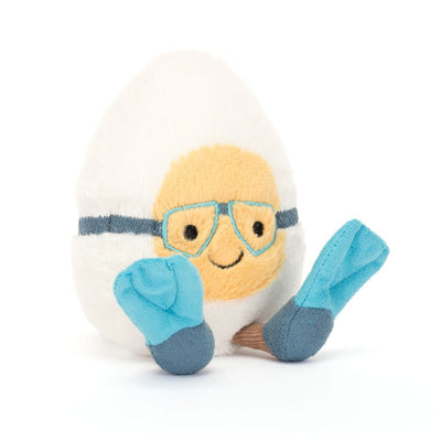 Amuseables Boiled Egg Scuba Stuffed Animals Jellycat  Paper Skyscraper Gift Shop Charlotte