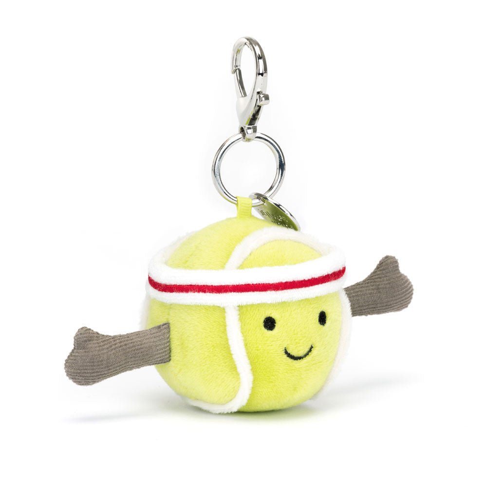 Amuseables Sports Tennis Bag Charm Stuffed Animals Jellycat  Paper Skyscraper Gift Shop Charlotte